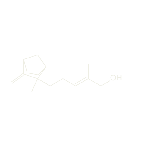 Javanol, a molecular component reminiscent of a creamy sandalwood and rose, creates a powerful sillage
